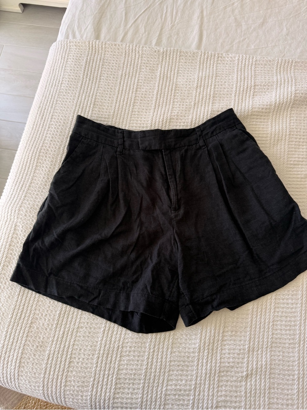 A New Day linen Black Casual Shorts